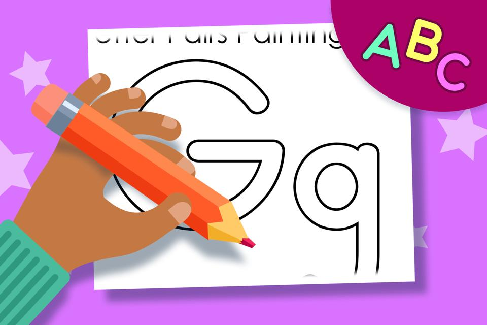 Upper and lower case letter Gg online learning free game to play from ABCmouse.com. 