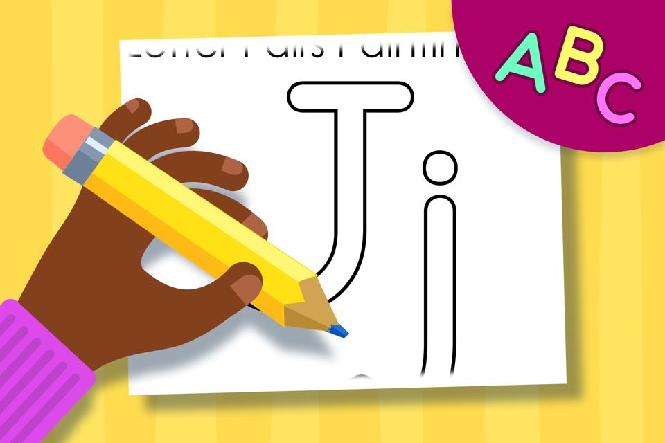 Letter Pairs Jj – Online Coloring Page