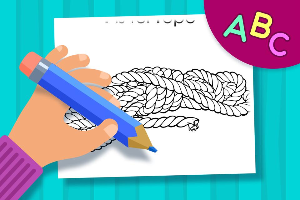 R is for Rope – Online Coloring Page