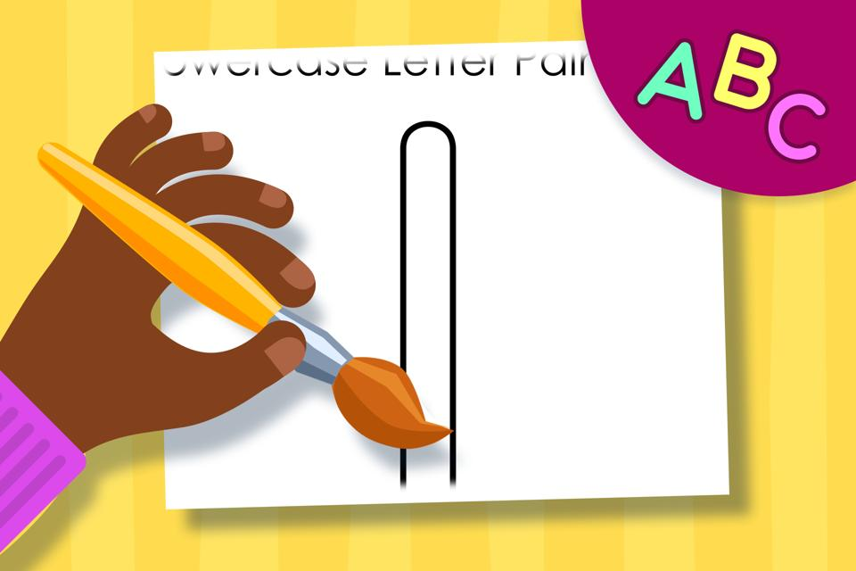 Lowercase Letter l – Online Coloring Page