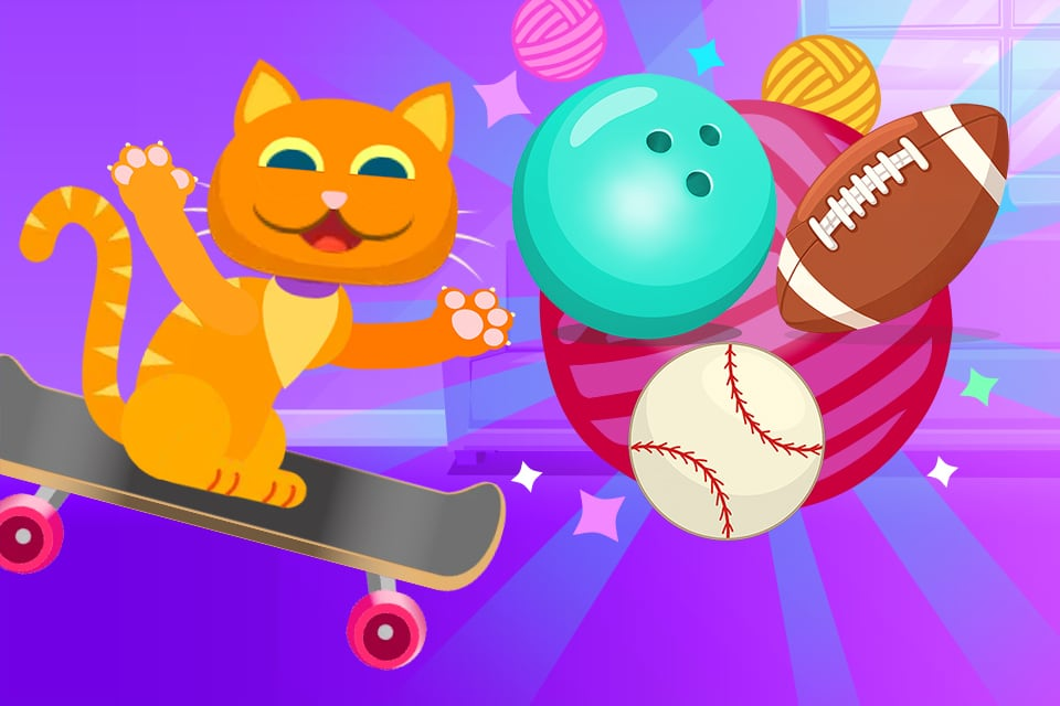 Cat Catch Fever Sports Balls