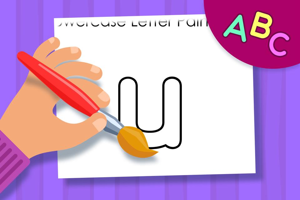 Lowercase Letter u – Online Coloring Page