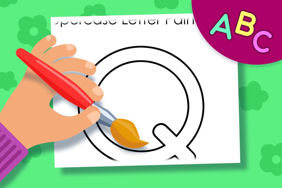 Uppercase Letter Q – Online Coloring Page