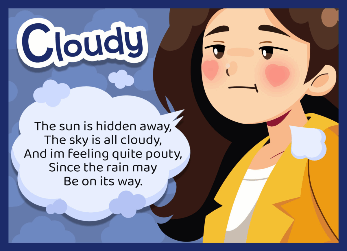Fun weather poem puzzle game for kids from ABCmouse.com. 