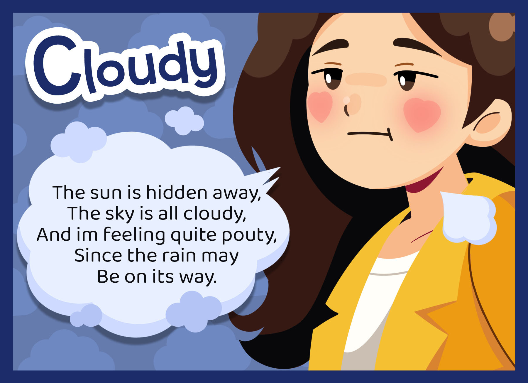 Weather Poetry Puzzle Cloudy