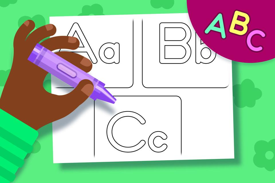 Upper and Lower Case Letters A, B, & C – Coloring