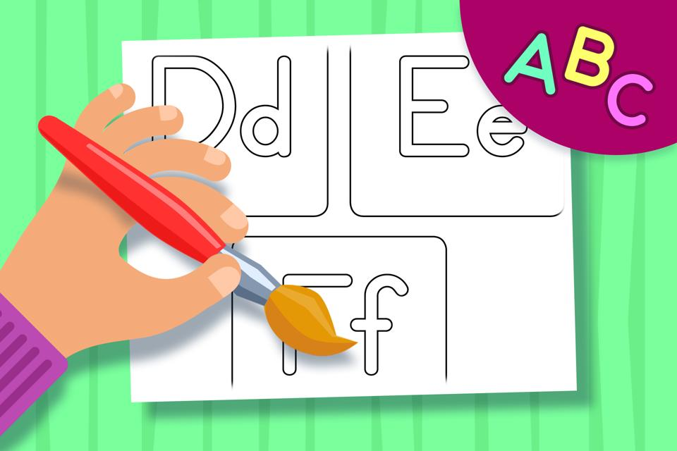 Upper and Lower Case Letters D, E, & F