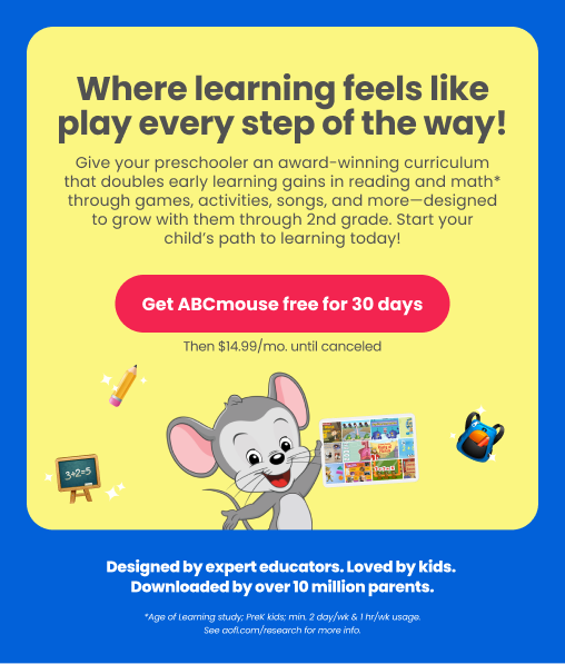 Preschool feels like play every step of the way sign up for ABCmouse preschool fun and learning games and activities. 