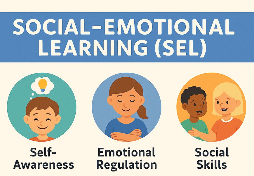 Social-Emotional Learning (SEL). Self-awareness, emotional regulation, social skills. 