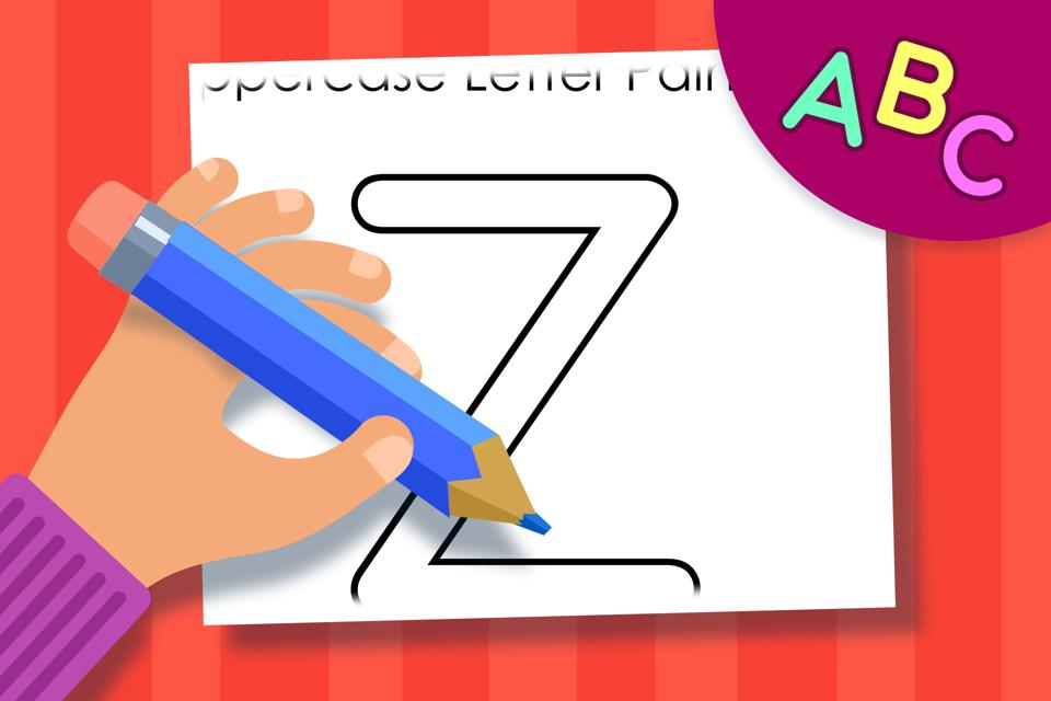 Uppercase Letter Z – Online Coloring Page