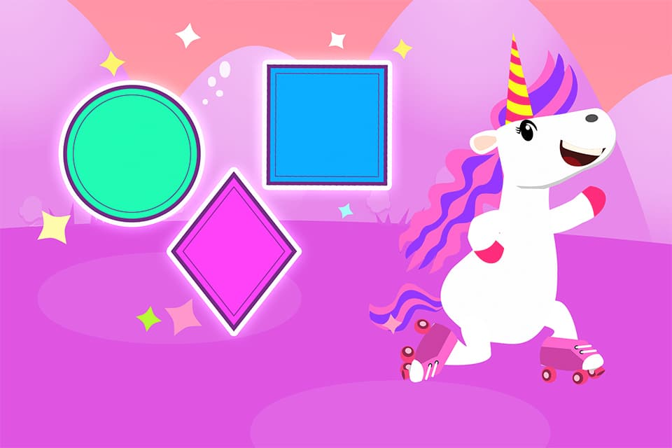 Unicorn Catcher Simple Shapes