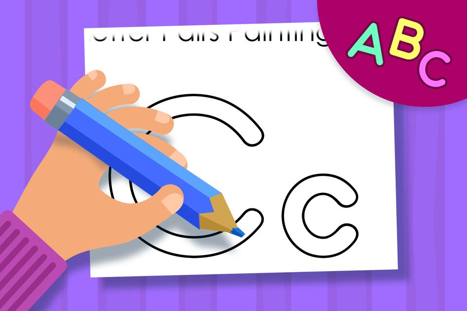 Letter Cc online coloring page game for kids free from ABCmouse.com. 