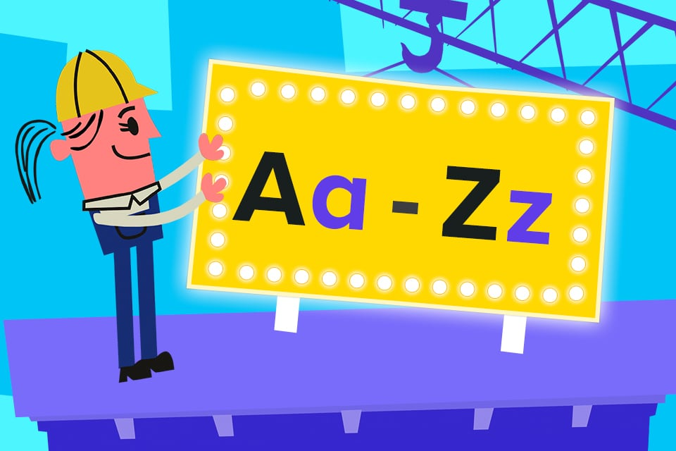 Build It Matching : Upper and Lowercase Letters
