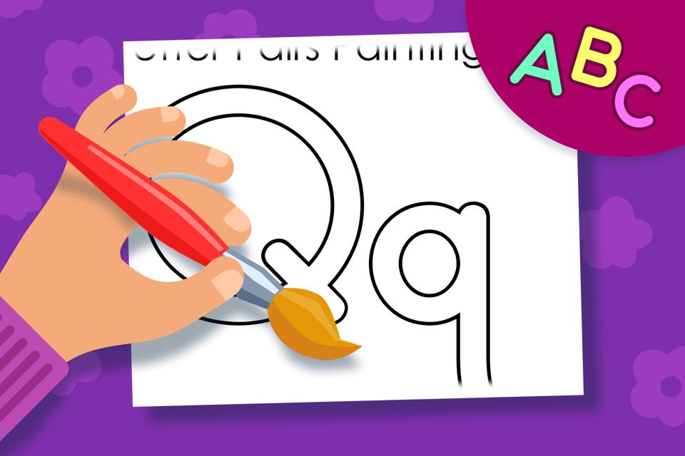 Letter Pairs Qq – Online Coloring Page