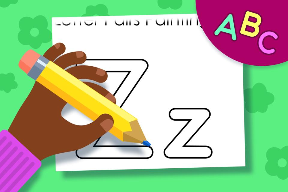 Letter Pairs Zz – Online Coloring Page