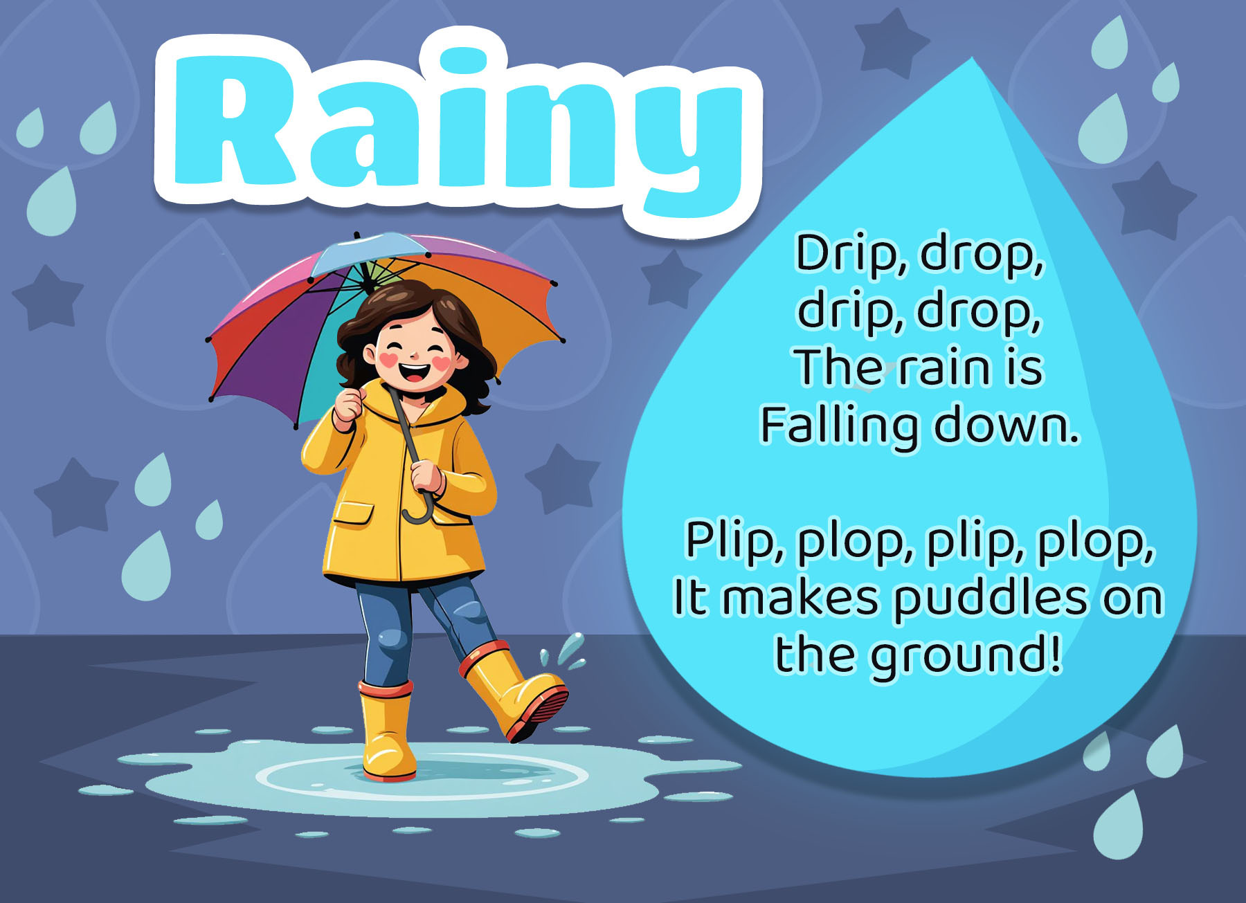 Weather Poetry Puzzle Rainy