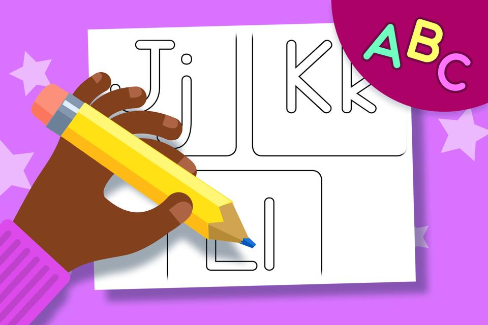 Upper and Lower Case Letters J, K, & L