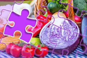 Fun free colors in the market healthy eating puzzle game online for kids from ABCmouse.com. 