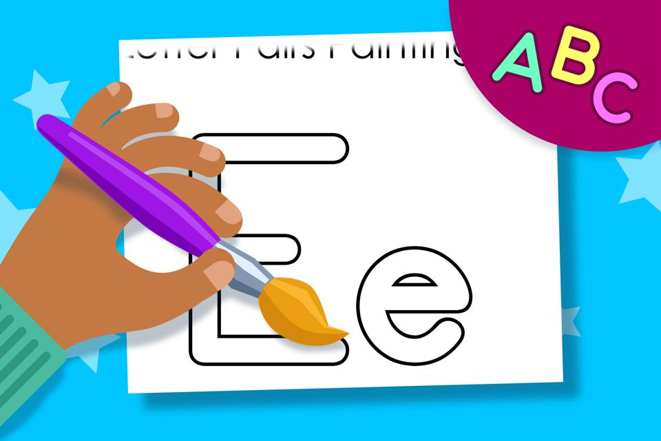Letter Pairs Ee – Online Coloring Page