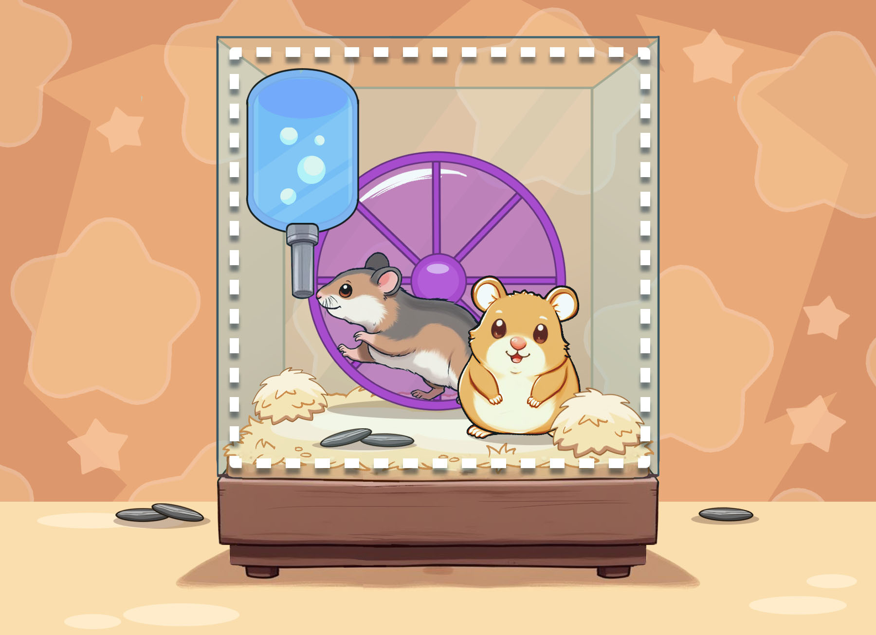 Hamsters in a Square Box Jigsaw Puzzle