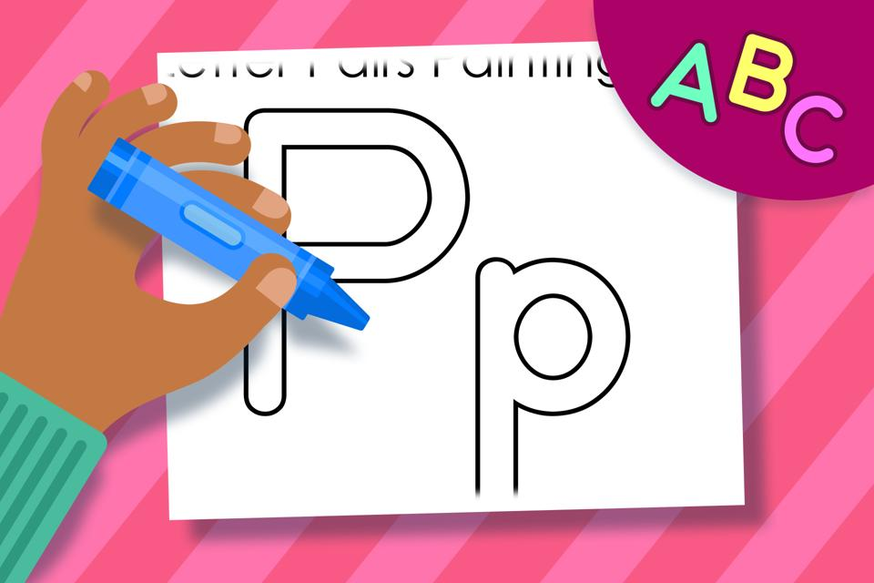 Letter Pairs Pp – Online Coloring Page