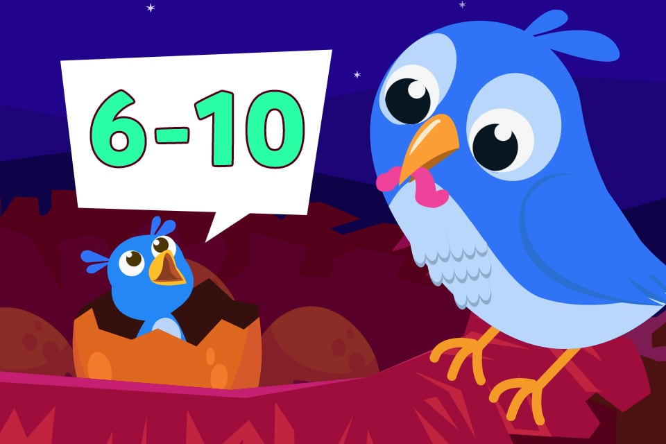 Hungry Hatchlings- Numbers 6-10
