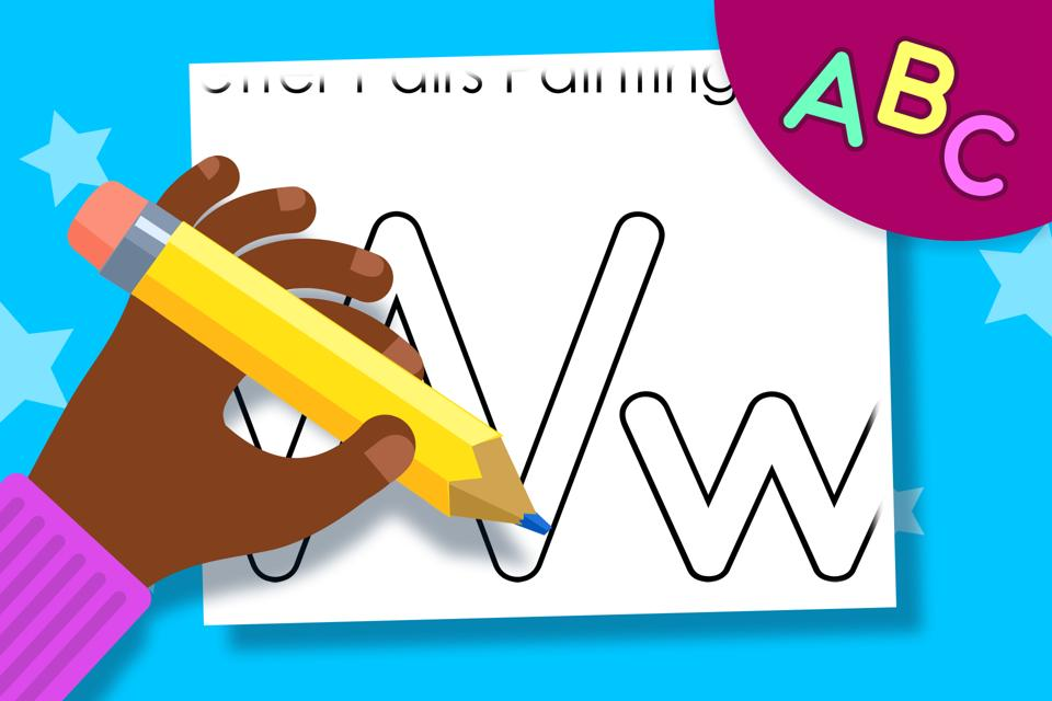 Letter Pairs Ww – Online Coloring Page