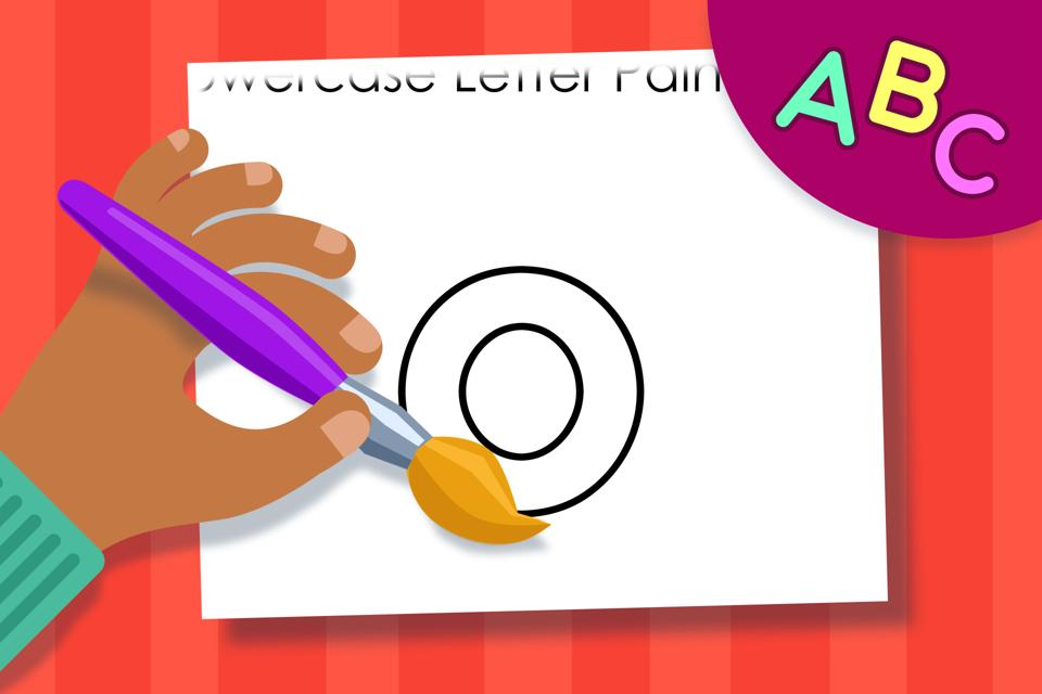 Lowercase Letter o – Online Coloring Page