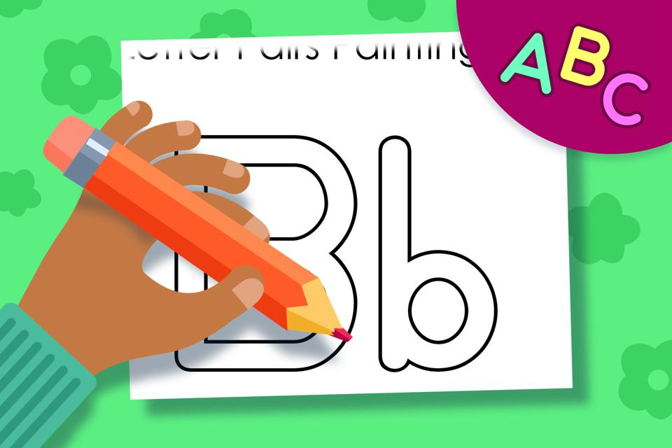 Letter Pairs Bb – Online Coloring Page