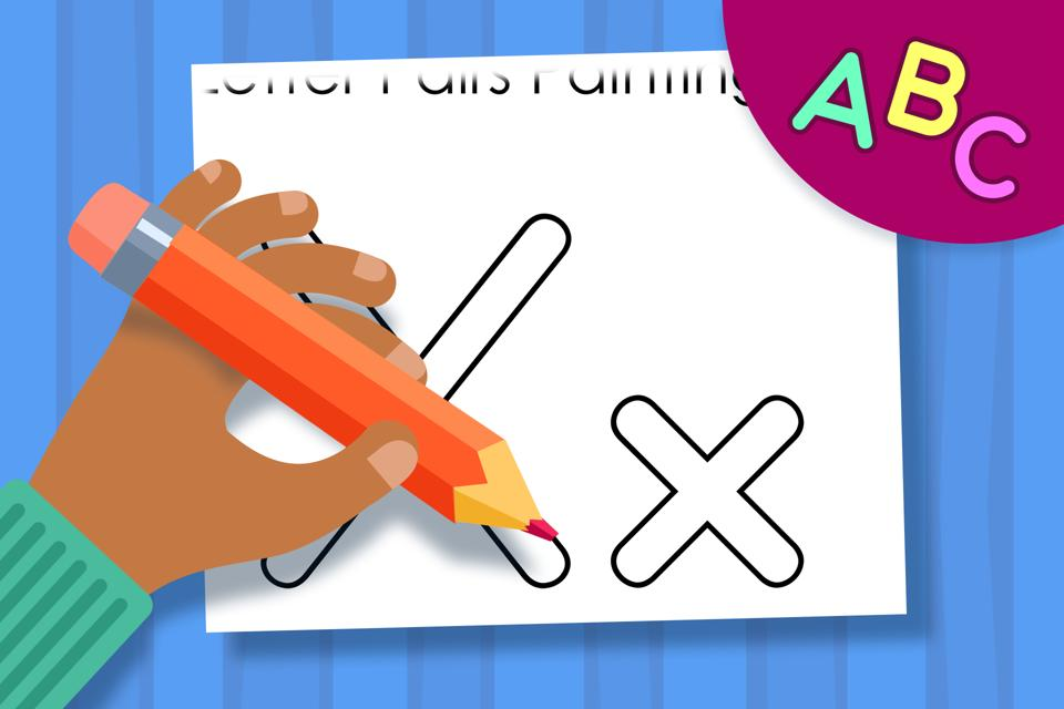 Letter Pairs Xx – Online Coloring Page