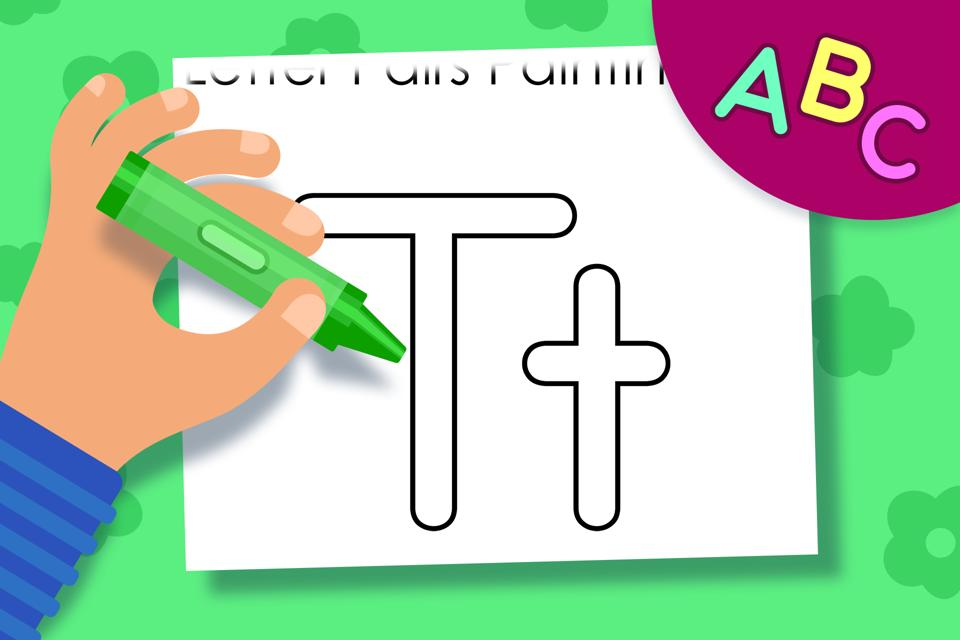 Letter Pairs Tt – Online Coloring Page