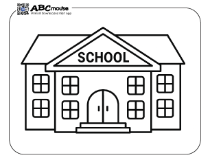 Free printable back to school coloring pages for kids from ABCmouse.com. 