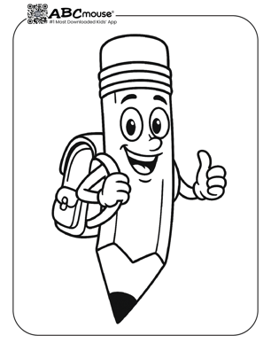 Free printable back to school coloring pages for kids from ABCmouse.com. 