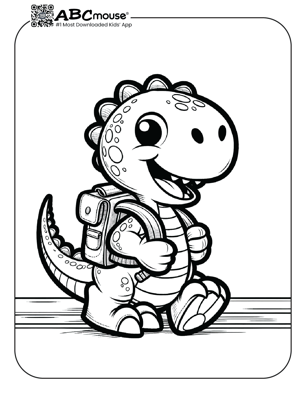 Free printable back to school coloring pages for kids from ABCmouse.com. 
