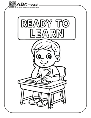 Free printable back to school coloring pages for kids from ABCmouse.com. 