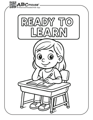 Free printable back to school coloring pages for kids from ABCmouse.com. 