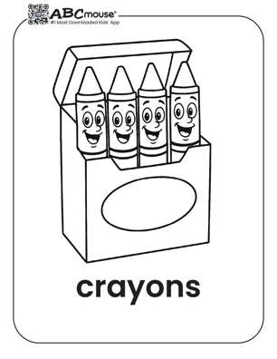 Free printable back to school coloring pages for kids from ABCmouse.com. 