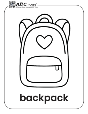 Free printable back to school coloring pages for kids from ABCmouse.com. 