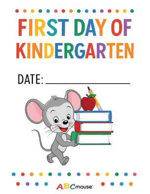 Free printable first day of school posters for kids from ABCmouse.com. 