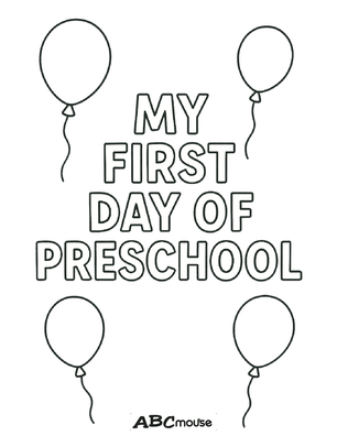 Free printable first day of school posters for kids from ABCmouse.com. 