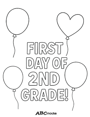 Free printable first day of school posters for kids from ABCmouse.com. 