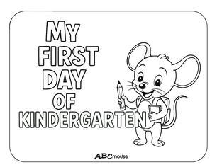 Free printable first day of school posters for kids from ABCmouse.com. 