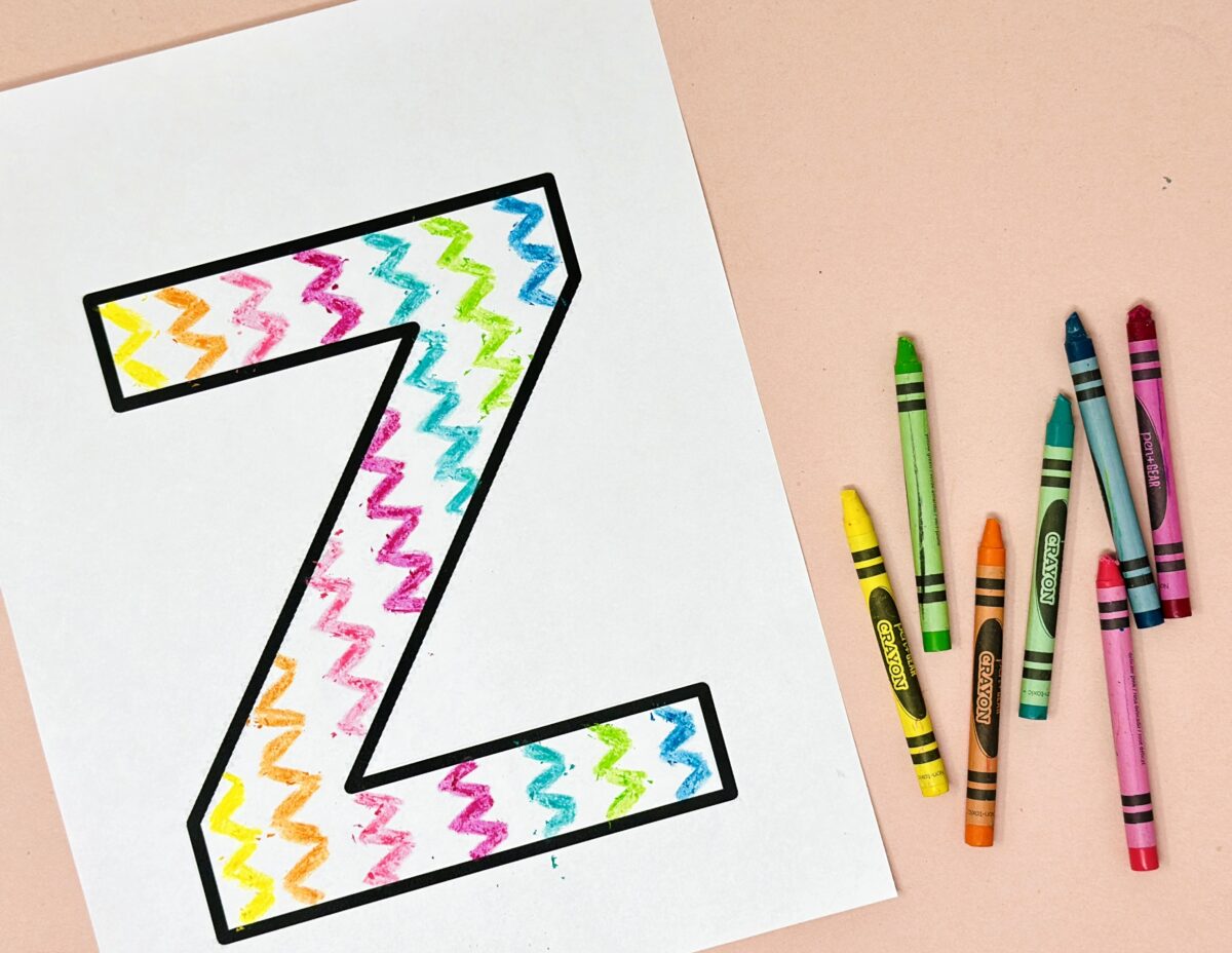 Z is for zigzag simple craft for preschoolers from ABCmouse.com. 
