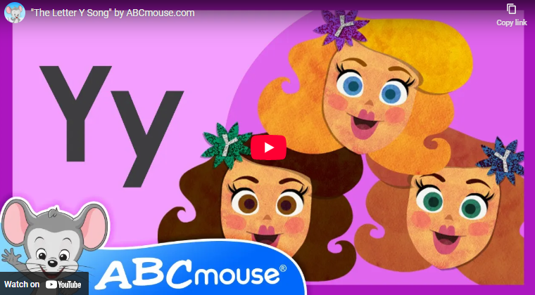 letter y song from ABCmouse.com