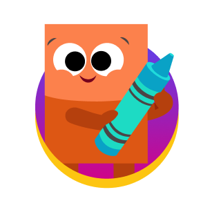 Cute shape cartoon icon.