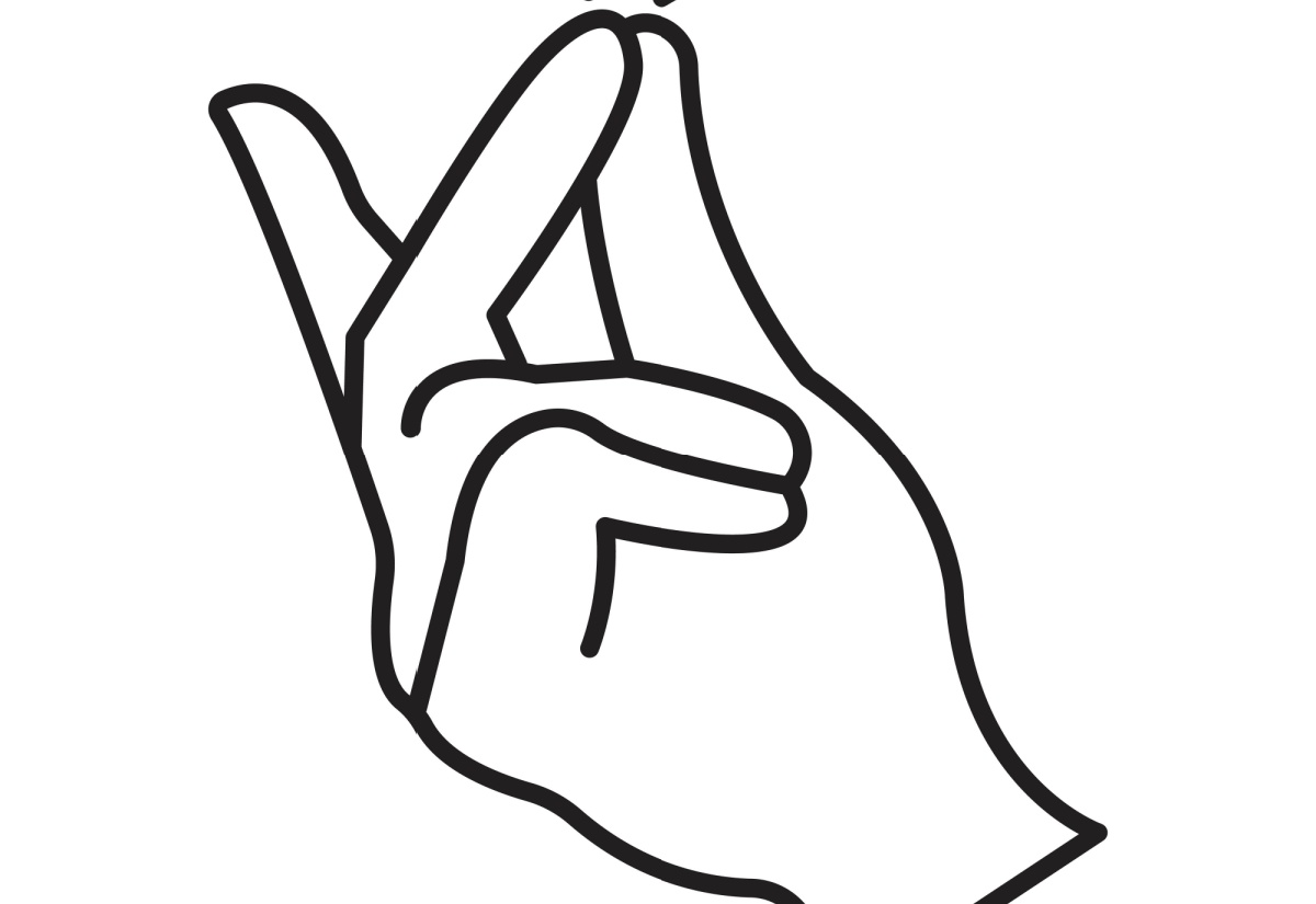 An illustration of fingers snapping. 