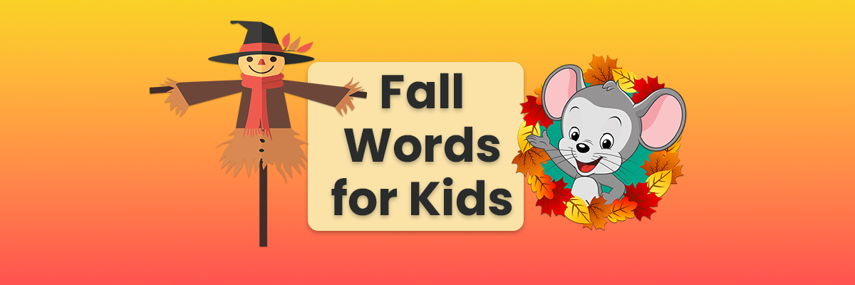 Free printable fall word list for kids from ABCmouse.com. 