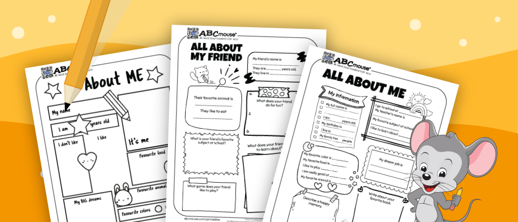 Free printable all about me worksheets for kids from ABCmouse.com. 