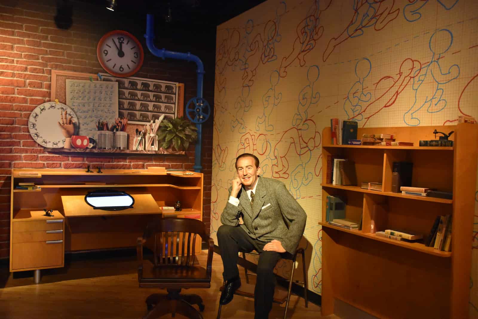 Walt Disney at Madame Tussauds Wax Museum in Orlando, Florida