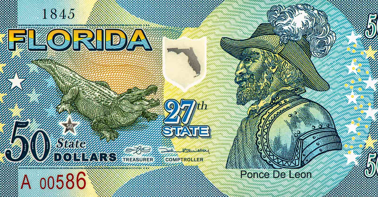 Fictional $50 "State Dollar" for Florida